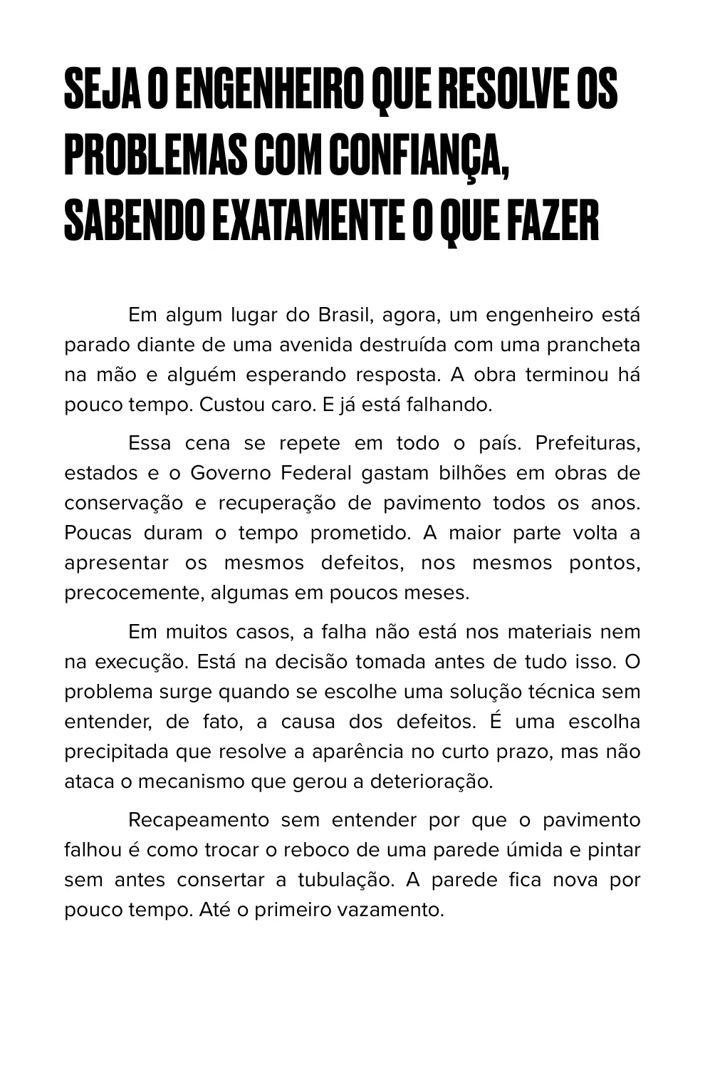 Página de abertura do manual